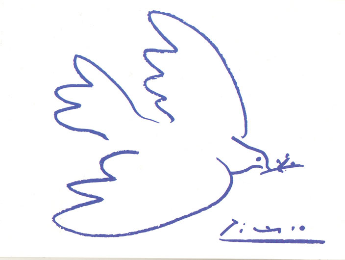 Disegno di Picasso: Colomba di pace