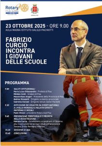 Locandina evento "Fabrizio Curcio incontra i giovani delle scuole"