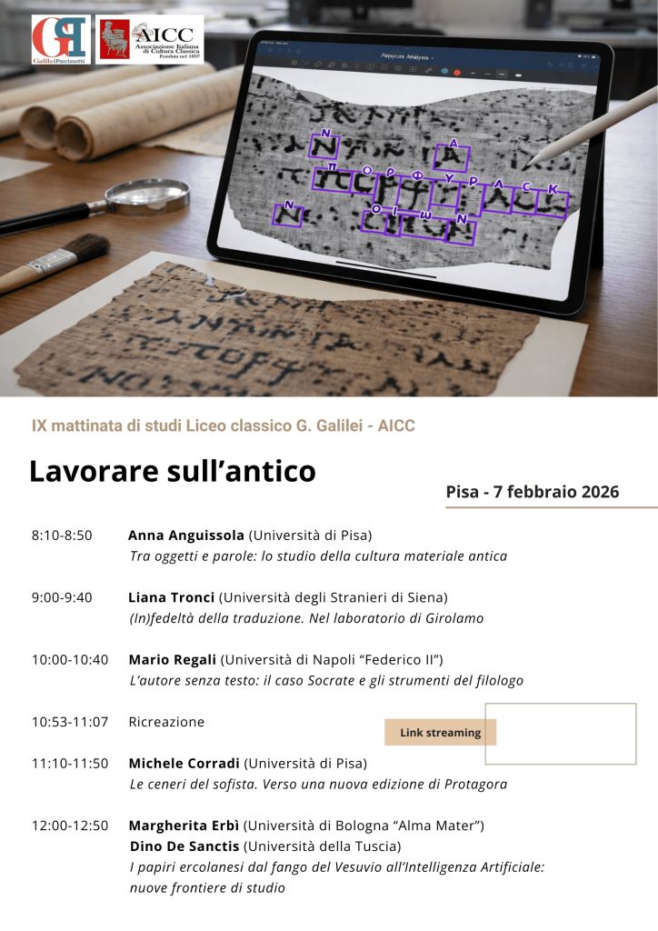 Locandina AICC IX mattinata 2026 -Lavorare sull'antico