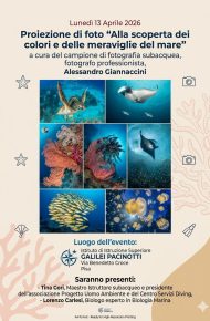 Locandina proiezione foto 