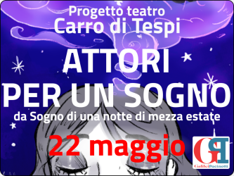 banner Progetto teatro Carro di Tespi 2026 - 